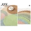 Flexible Silicone Dining Pads Round Insulated Placemat for Table, Heat Resistant Paper Place Mat, Waterproof Oil Proof Non Placemats Slip Coaster