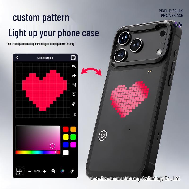 Apple-Compatible DIY LED Pixel Custom Animation Phone Case