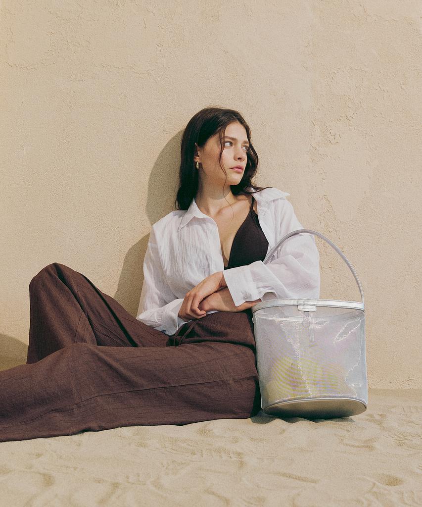 Moremorr Onde Bag Mesh Bag Silver
