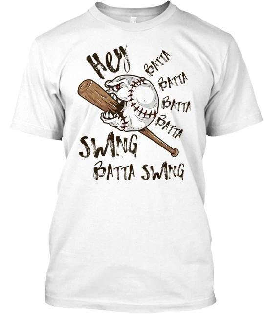 

Hey Batter Swing Baseball Batta Tee T-Shirt Made in the USA Size S to 5XL XL
