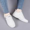 2024Fashion PU Leather Casual Shoes for Women White Breathable Sneakers Brand Anti Slip Lightweight Running Shoes Tenis De Mujer