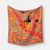 53cm Giraffe Square Scarf Woman Design Silk Scarf Women Bandana Luxury Headband Hijab Neckerchief