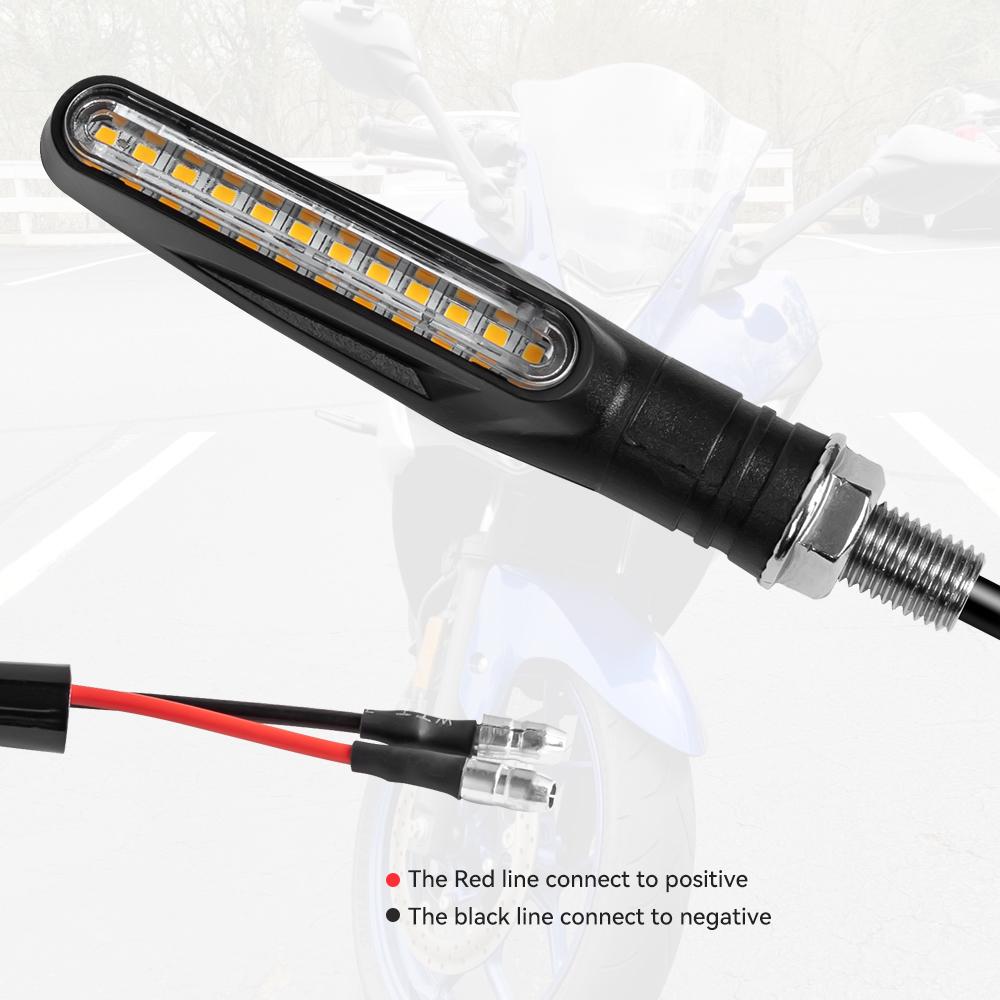 Motorcycle Turn Sequential Signals LED Blinker Flowing Water Flashing Lights Tail Stop Indicators Turn Signal