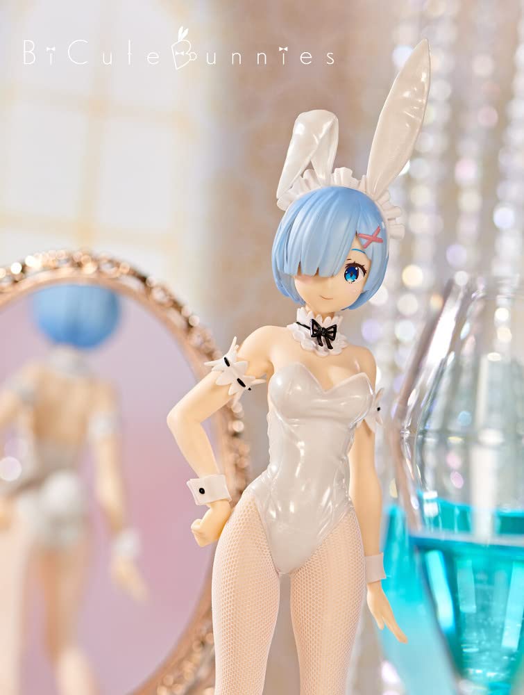 Furyu Life In Another BiCute Bunnies Figure Rem White Pearl ReZERO -Starting World- Ver.