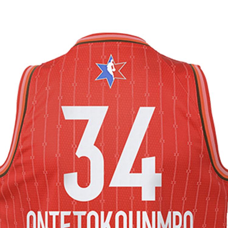 Nike X NBA Collaboration Youth Jersey Giannis Antetokounmpo All-Star Quick-Dry Breathable Basketball Kids jerseys Red 3Z2B7B2DP-BCKGA
