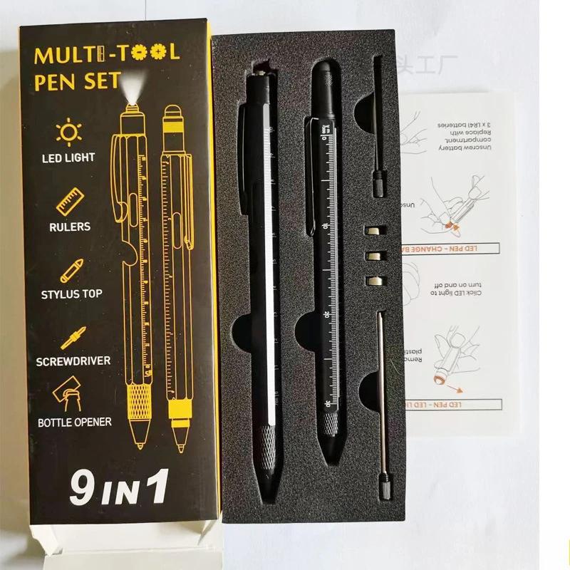 

Multifunctional Pen Set Stylish EDC Equipment for Anniversary and Christmas Perfect Gift for Men, Father, Husband, Boyfriend.