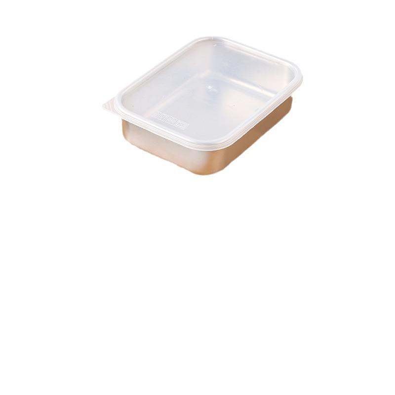 Food Grade 304 Stainless Steel Square Prep Dish with Lid
