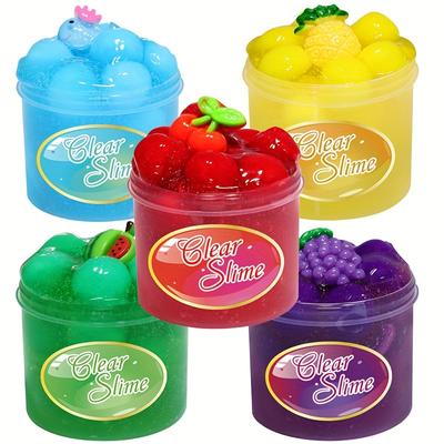 70ML Sada máslového slizu Marshmallow Ovocný sliz Super měkký Pružný A Nelepivý Jíl Lehká Plastelína Tmel Hrací těsto dárek Hračky