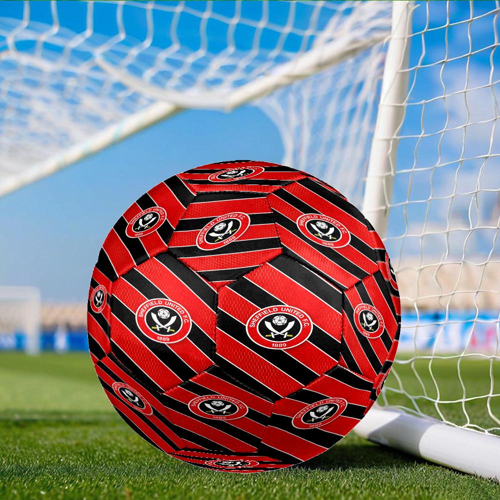 Global Football Club Emblem Soccer Ball Size 5 Soccer Ball, Machine-stitched, Soft and Comfortable, Suitable for Training and Matches Fan Gift