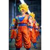 JT Studio Dragon Ball Super Saiyan 1 and Super Saiyan 2 Goku Statue 30cm - JT-075 Collectible Model SSJ Anime Figure Display
