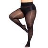 Women’S Plus Size Glossy Tights Horse Oil Infused Ultra-Thin Shiny Stockings High Stretch Oily Black Silk Pantyhose 3Xl 4Xl