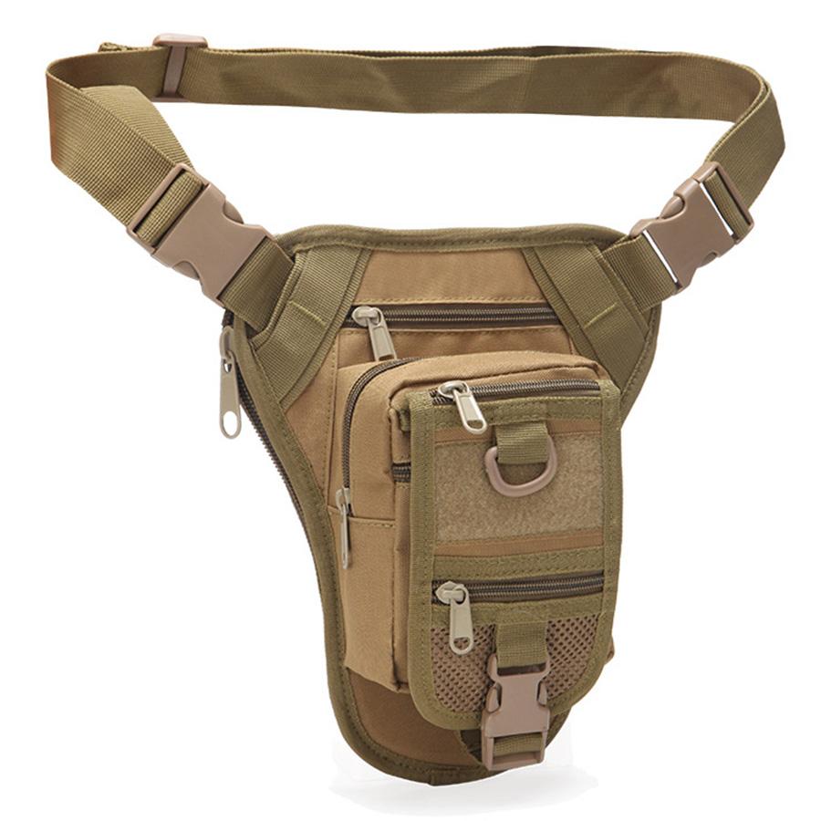 Camouflage outdoor sports waist bag training leg bag large capacity waterproof mountaineering waterproof multifunctional bag