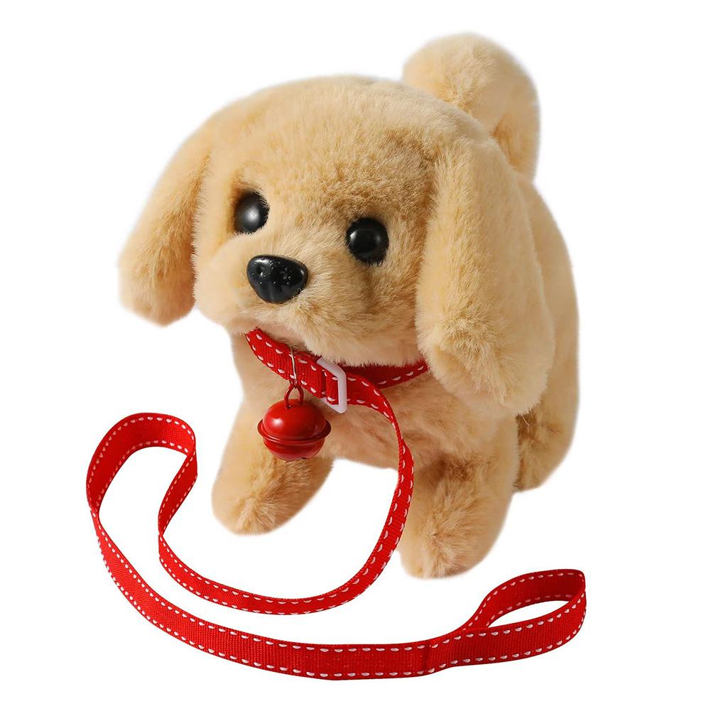 

Электронная собака-робот Интерактивная плюшевая игрушка-щенок Лающая Виляющая хвостом Чучело собаки Милая ходячая собака для детей 3 4 5 6 лет