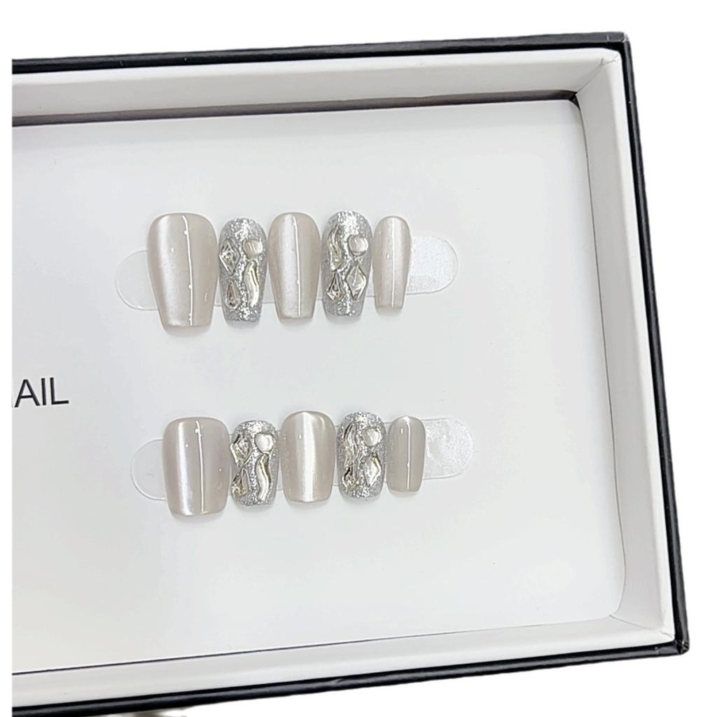 Rent Håndlaget Fototerapi Bruksrustning Persisk Jente Ferdig Produkt Gjenbrukbar Manikyrplaster