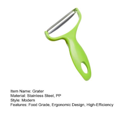 Yousheng Multifunctional Grater Safe Food-Grade PP Handle Stainless Steel Blade Ergonomic Grip Hanging Hole Easy To Clean Dishwasher Safe Fruits