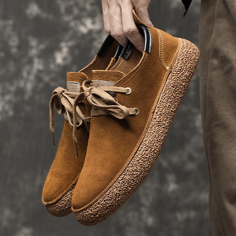 FashionArrival Men Handmade Oxford Shoes Loose and Comfortable Casual Shoes Versatile Men Leather Shoes Classic Man Business Sneakers