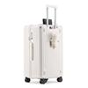 PACKAGE FASHION Durable Rolling Luggage with Cup Holder & Charging Port