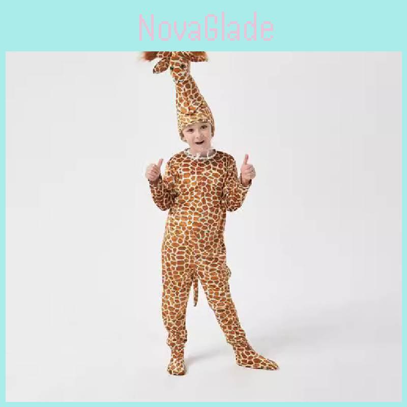 Adorabile Costume di Halloween da Bambino Giraffa Renna Coniglio Unisex Tessuto in Fibra di Poliestere 2022