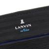Lanvin en Bleu Round Zip Long Wallet with Coin Purse, Rouge, 516606, White