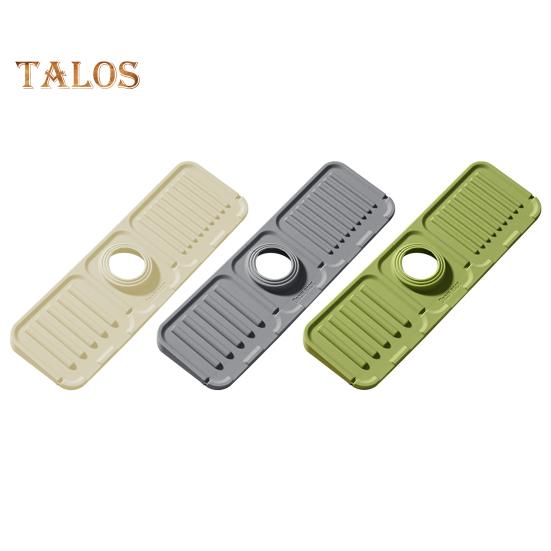 Silikonová podložka pod kohoutek Rychleschnoucí podložka s integrovaným odkapávacím táckem Snadno čistitelná ochrana proti stříkající vodě pro organizér do koupelny a kuchyně