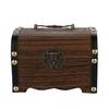 Creative Handmade Wooden Piggy Bank Money Box Savings With Lock Wood Carving