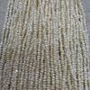 1String, White Natural Freshwater Pearls, Handcrafted Rondelle Pearl Beads for Jewelry Making DIY Crafts (Beads 3-3.5mm, Length 36cm)
