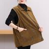 Elegant Plus Size Tops for Woman Outerwears Loose Spring Autumn Oversize Sleeveless Vest