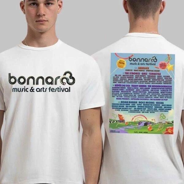 Bonnaroo Festival 2026 Full Lineup T-Shirt Unisex T-Shirt XXL