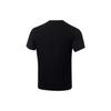 Li-Ning Running Series Logo Print Crew Neck Short Sleeve T-Shirt Men Tops Black ATST073-1
