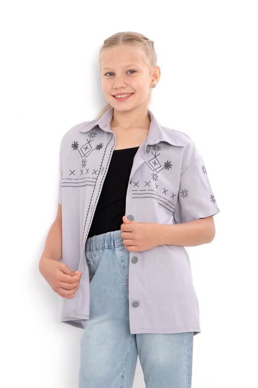 

Сорочка (дівчатка) – Легка льон віскоза, Універсальний стиль, Літо, 6475-070-22-2 HC 140 срібний