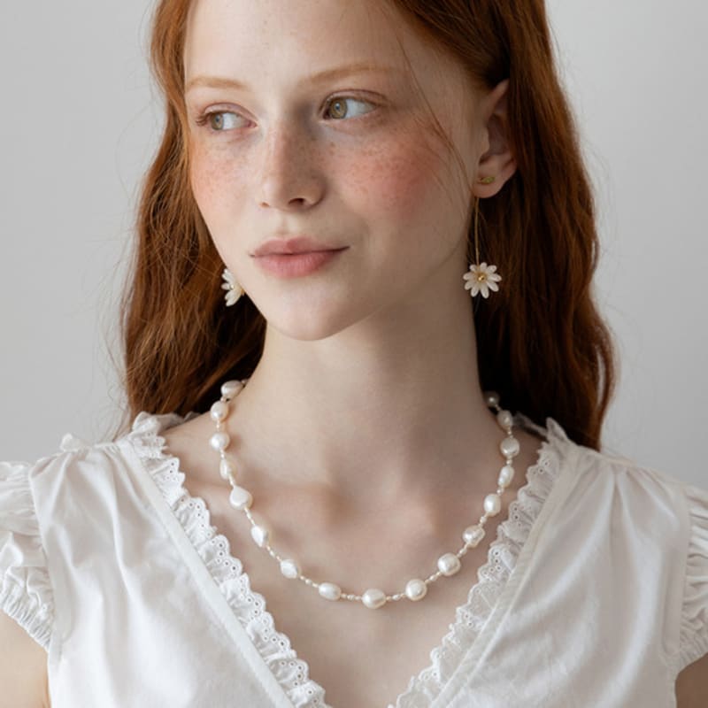 TATIANA Rustic Freshwater Pearl Necklace NZ2479