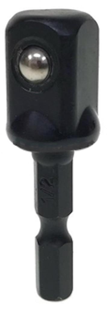 Makita Socket Adapter for Electric Hex 13mm Groove for Impact Drivers Drills, 1/2" Drive, B-54695, 6.35mm Shank, (Japanese Specification), [Used]
