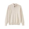 Women's Chic High Neck Half Zip Knit Sweater - Fashionable and Versatile for Autumn/Winter