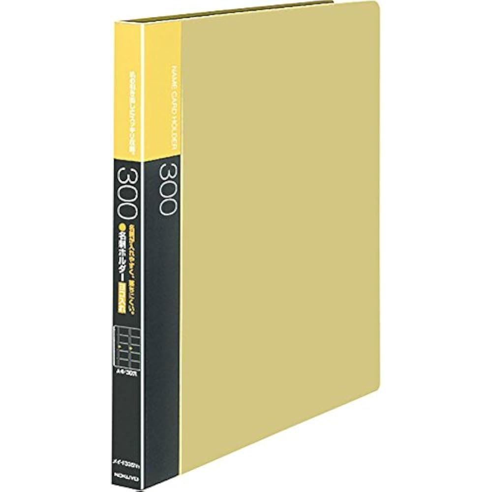KOKUYO (KOKUYO) File Name Card Holder, Refill Type, A4, Vertical, 30 Holes, Yellow, Mei-F335NY