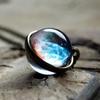 SUMENG 2024 New Fashion Round Universe Pendant Necklace for Women Jewelry Party Christmas Gifts