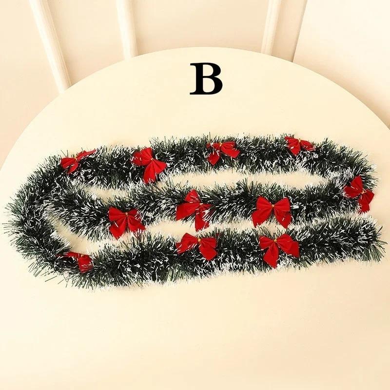 1PC 2M Christmas Eve Decoration Bar Tops Ribbon Garland Christmas Tree Kitchen Ornaments Wedding Party Decoration Prop