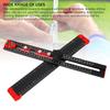4 in 1 Drilling Position Ruler Metric T Square Multi Angle Measuring Tool  Drawer Door Installation