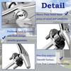 MXLA Garage Door Handle Lock Zincs Alloys Construction Rustproof Includes 2