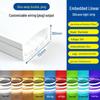 Dimmable Waterproof LED Silicone Strip, 12V-24V, 220V, Self-Adhesive, Embedded Linear Slot