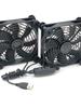 5V USB Double Ball Bearing Fan with Three-Speed Controller | High Airflow Cooling for Router/Set-Top Box/Optical Modem