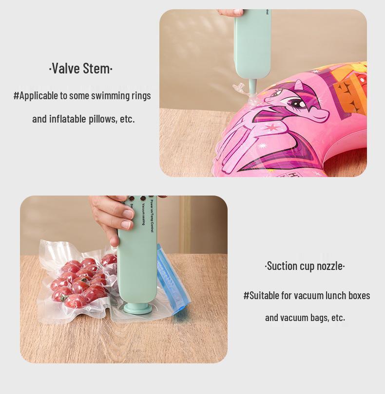 Rechargeable Mini Wireless Vacuum Sealer for Food Storage