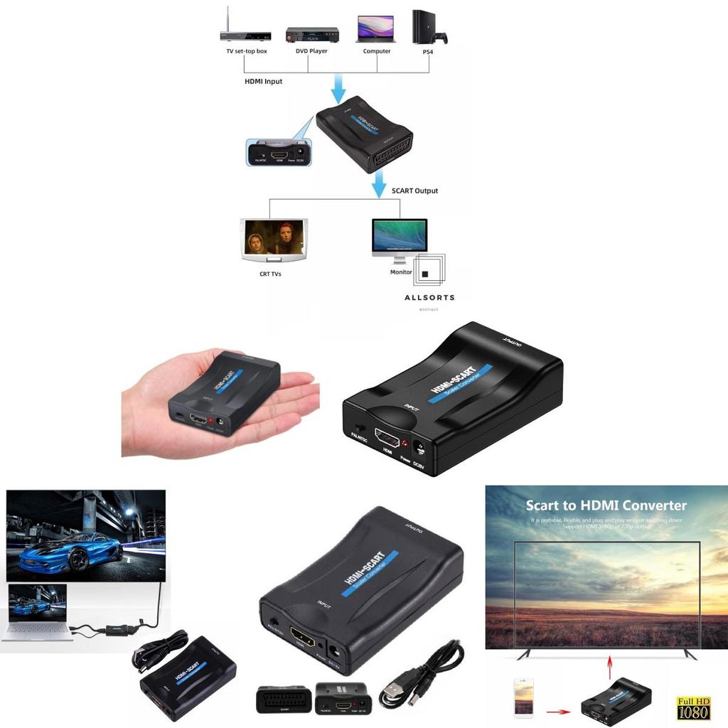 High Definition Hdmi To Scart Converter For Crystal Clear 1080p Video Quality And Universal Compatibility
