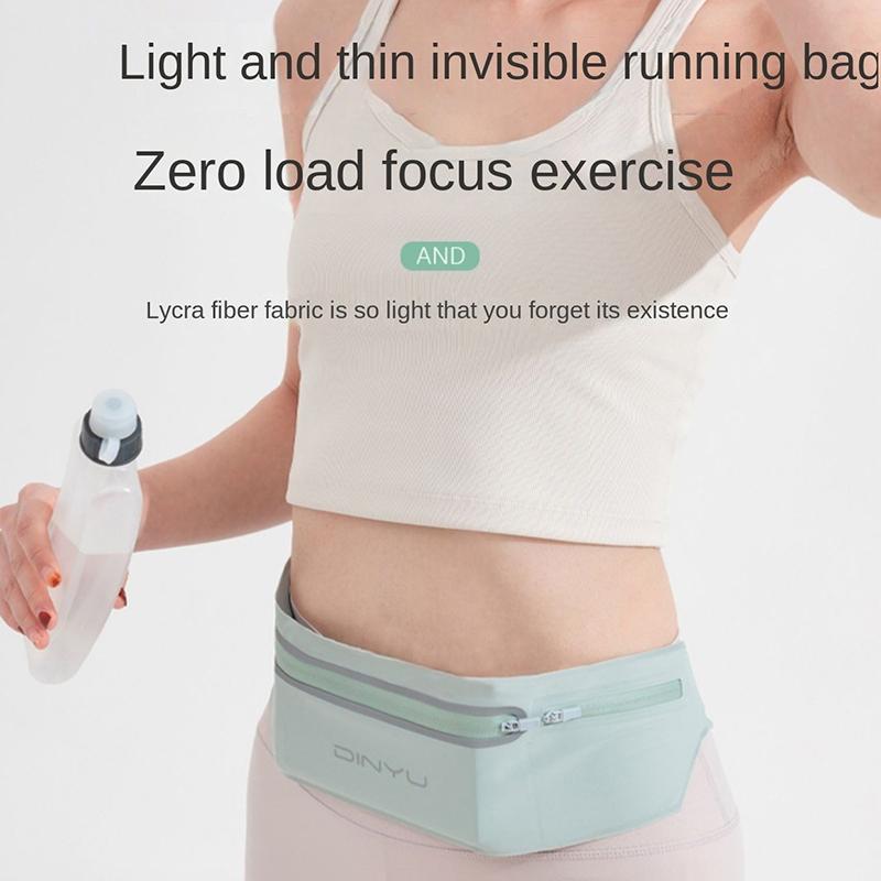 Sports Cell Phone Waist Pack Women Outdoor Running Bag Thin Fitness Equipment Invisible Waterproof Belt Bag