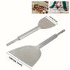 17*280*120mm Round Handle Large Chisel, Wide Ultra-Thin Long Flat Spade, Cement Slot Chisel, Tile Wall Gray Spade, Plastering Chisel, Metal Chisel