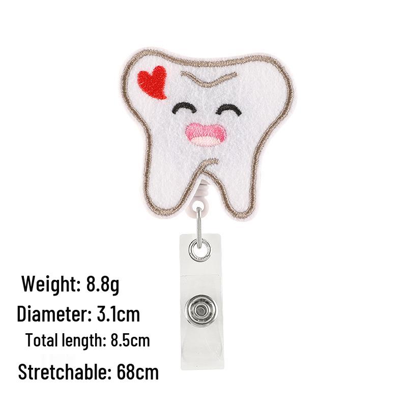 Embroidered ID Badge & Clothing Patch - Easy Pull Buckle for Doctors & Nurses