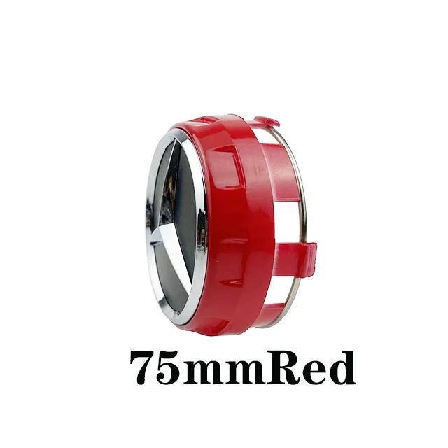 

Car Sticker 4pcs 75mm Black Red Raised Car Styling Wheel Center Cap For Mercedes Benz AMG A0004000900