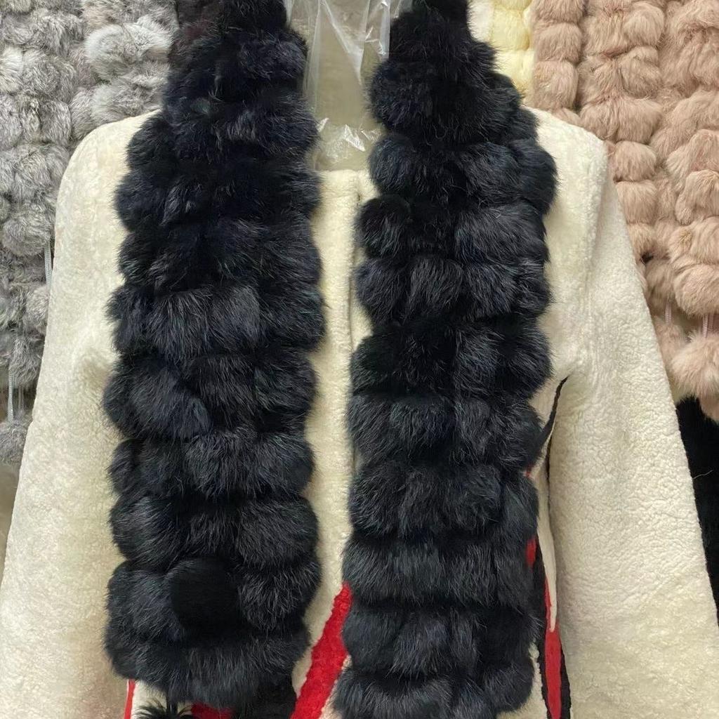Fall and Winterfashion Scarf Stuffed 1m Heattech Imitation Fur Scarffashionthickened Scarf