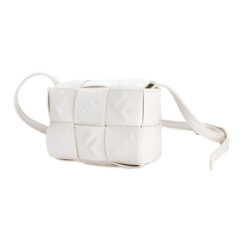 FILA X Maison Mihara Yasuhiro Logo Embossed Check Woven Polyurethane Small Shoulder Crossbody Bag Women bags F13W313162F