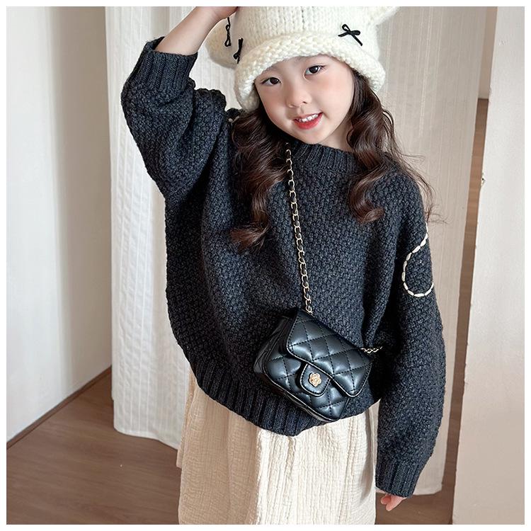 Mini Crossbody Chain Bag for Girls: Autumn/Winter Rhombus Style Lipstick Bag