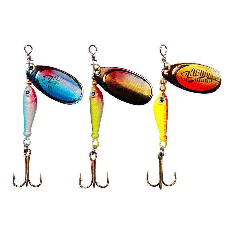 Metal Fishing Lure 9G  Bait High Quality Hard Baits Treble Hook Fishing Tackle For Pik